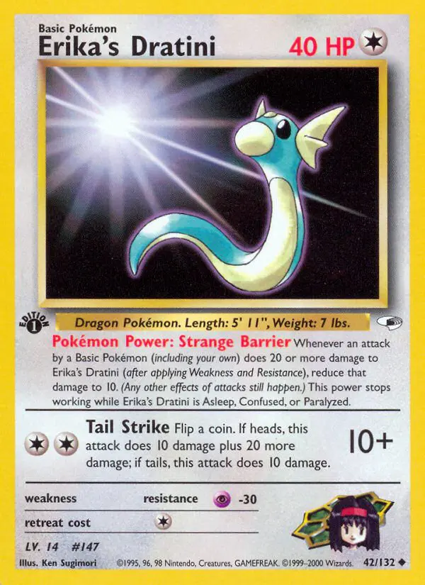 Erika's Dratini - Gym Heroes - 42 - Peu commune