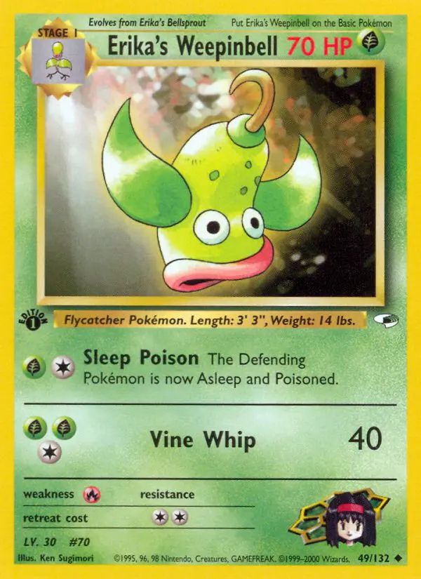 Erika's Weepinbell - Gym Heroes - 49 - Peu commune