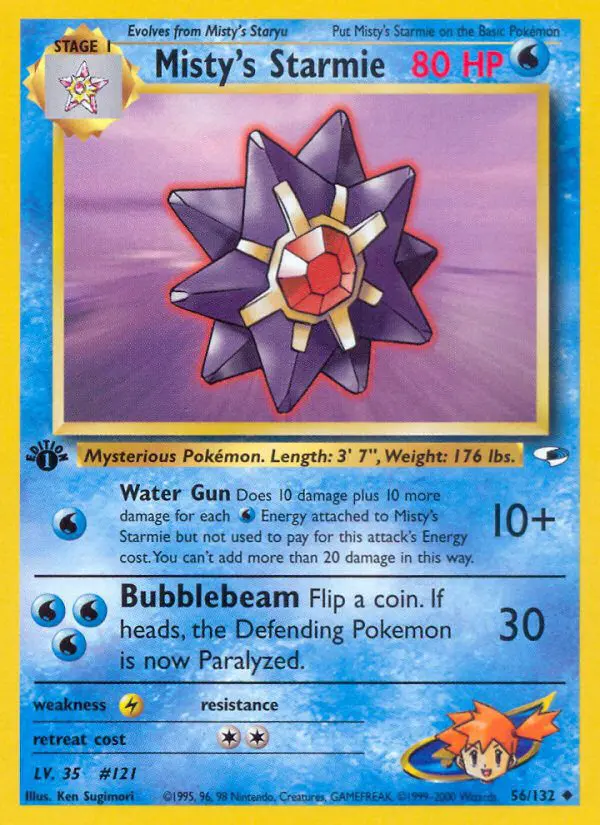 Misty's Starmie - Gym Heroes - 56 - Peu commune