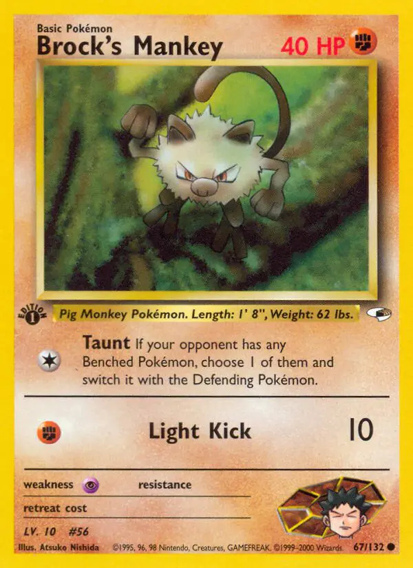 Brock's Mankey - Gym Heroes - 67 - Commune