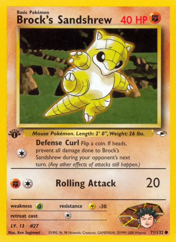 Brock's Sandshrew - Gym Heroes - 71 - Commune