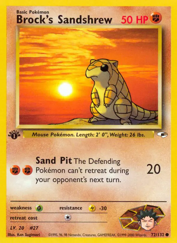 Brock's Sandshrew - Gym Heroes - 72 - Commune