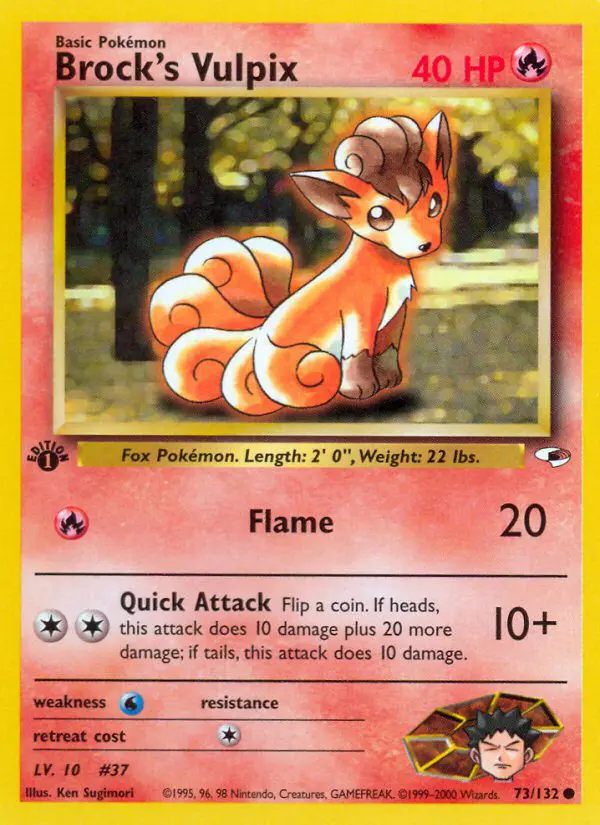 Brock's Vulpix - Gym Heroes - 73 - Commune