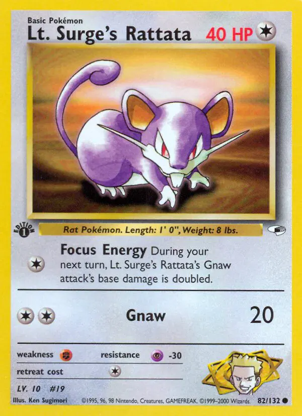 Lt. Surge's Rattata - Gym Heroes - 82 - Commune