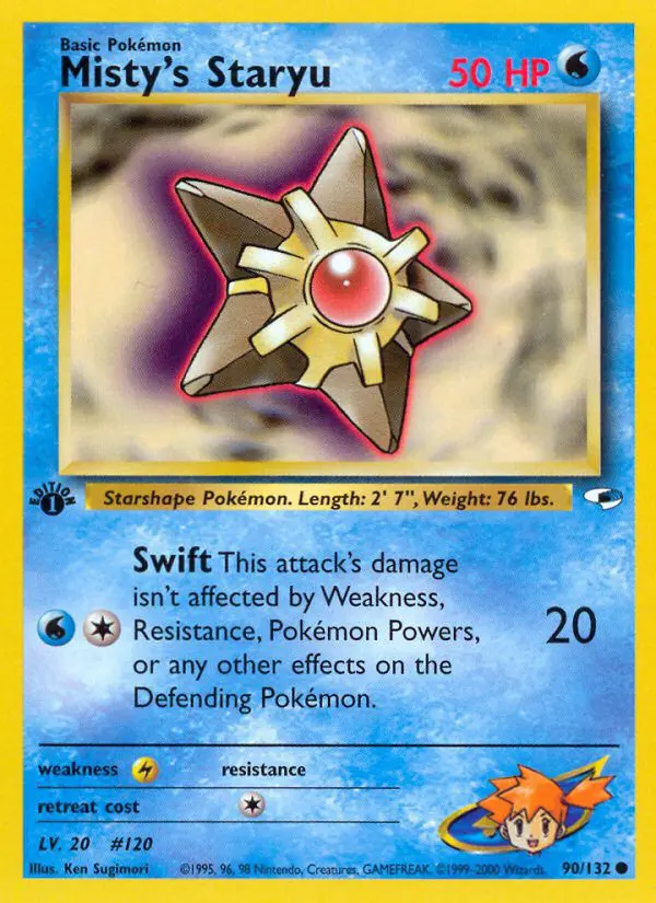 Misty's Staryu - Gym Heroes - 90 - Commune