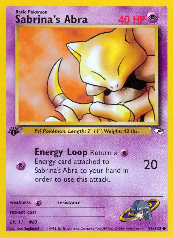 Sabrina's Abra - Gym Heroes - 91 - Commune