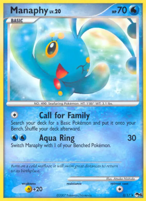 Manaphy - POP Série 6 - 3 - Rare