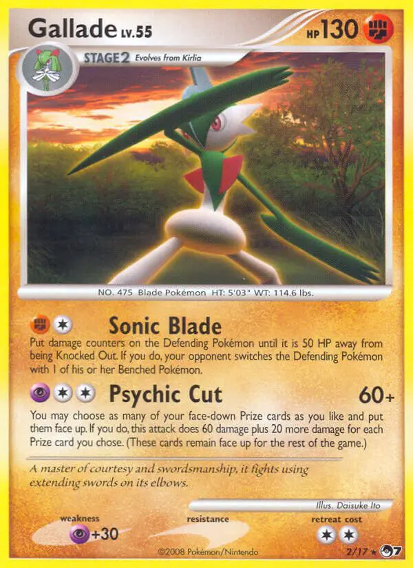 Gallade - POP Série 7 - 2 - Rare