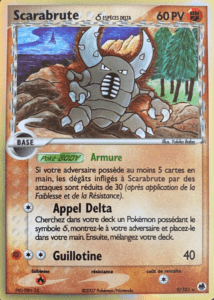 Carte Pokémon Scarabrute δ 9/101 - EX Île des Dragons