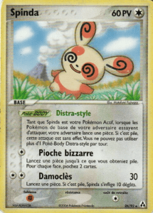 Carte Pokémon Spinda 26/92 - EX Créateurs de légendes