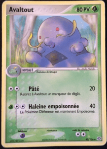 Carte Pokémon Avaltout 40/106 - EX Émeraude