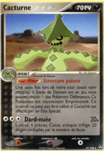 Carte Pokémon Cacturne 27/108 - EX Gardiens du Pouvoir