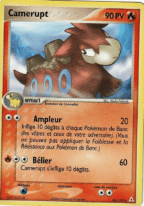 Carte Pokémon Camerupt 36/110 - EX Fantômes Holon