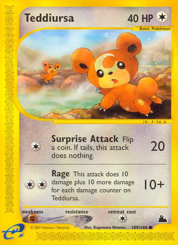 Teddiursa - Skyridge - 109 - Commune