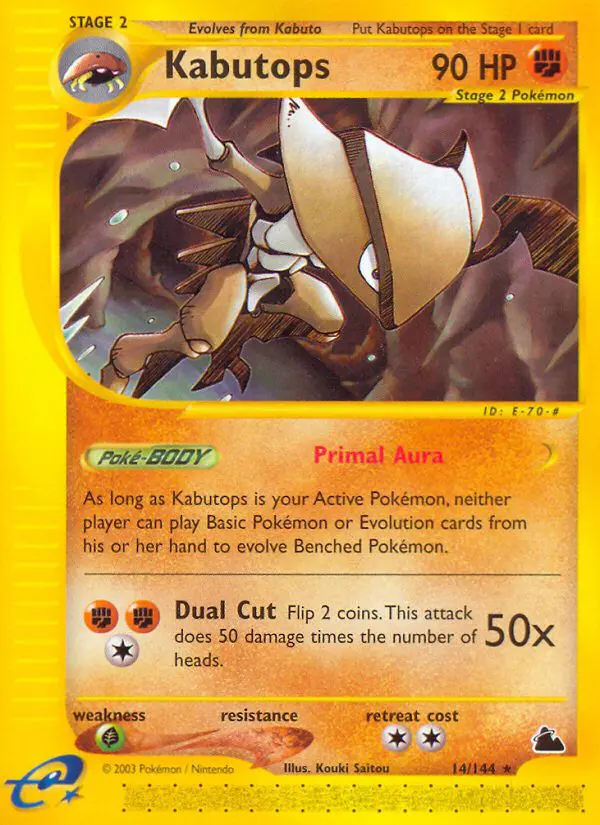 Kabutops - Skyridge - 014 - Rare