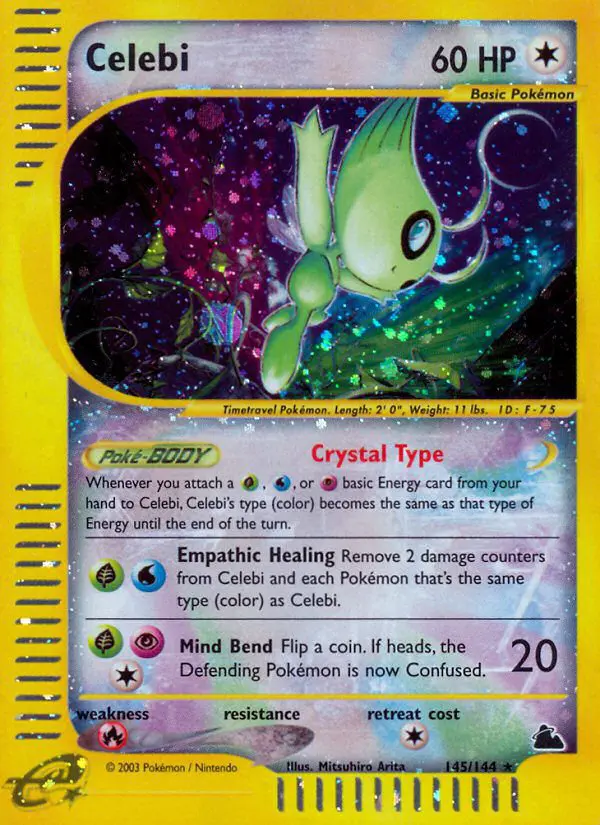 Celebi - Skyridge - 145 - Secret Rare