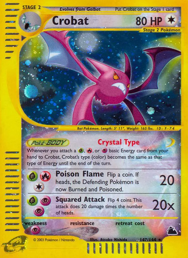 Crobat - Skyridge - 147 - Secret Rare