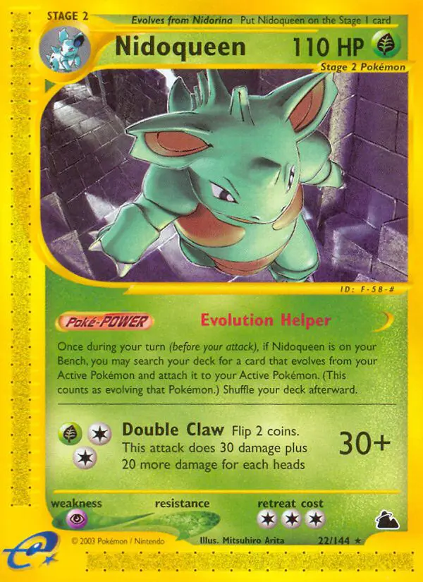 Nidoqueen - Skyridge - 022 - Rare