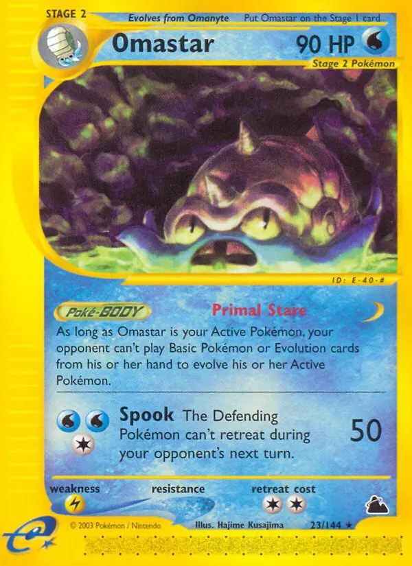 Omastar - Skyridge - 023 - Rare
