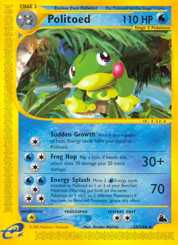 Politoed - Skyridge - 025 - Rare