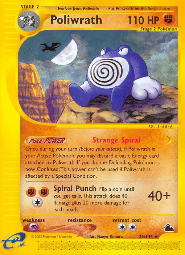 Poliwrath - Skyridge - 026 - Rare