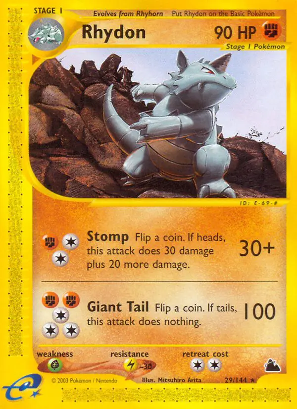 Rhydon - Skyridge - 029 - Rare