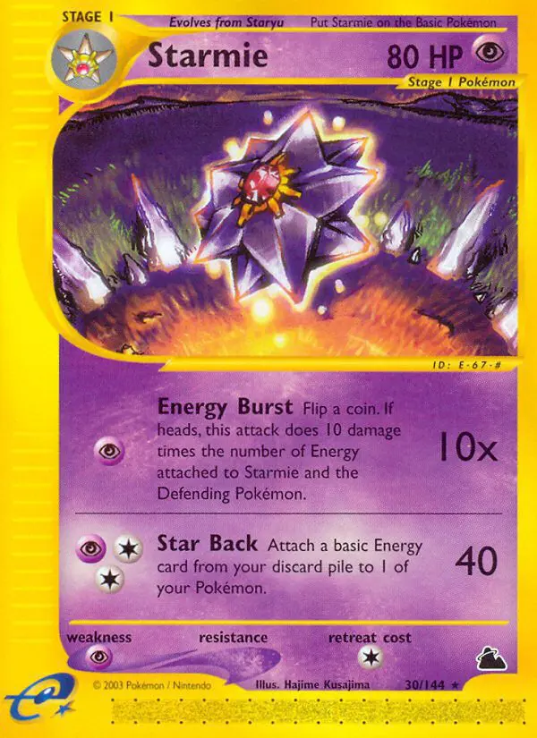 Starmie - Skyridge - 030 - Rare