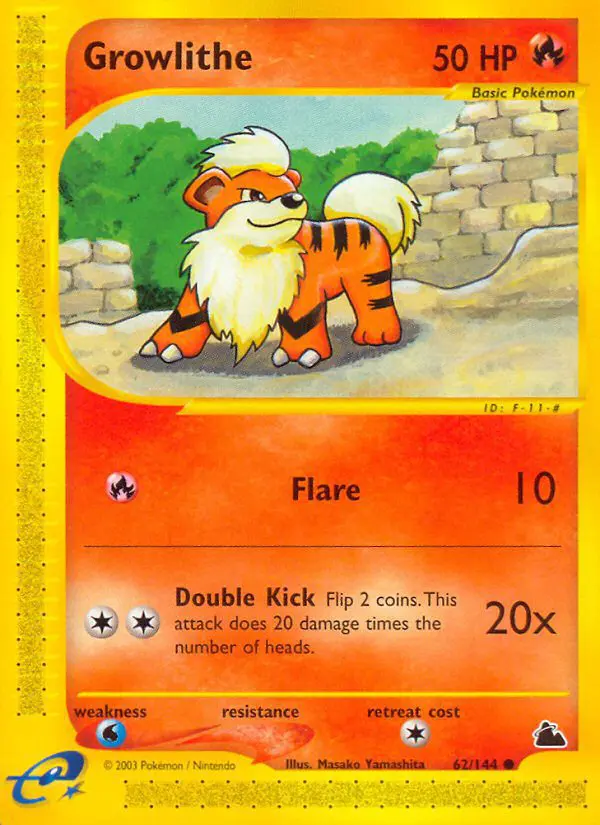 Growlithe - Skyridge - 062 - Commune