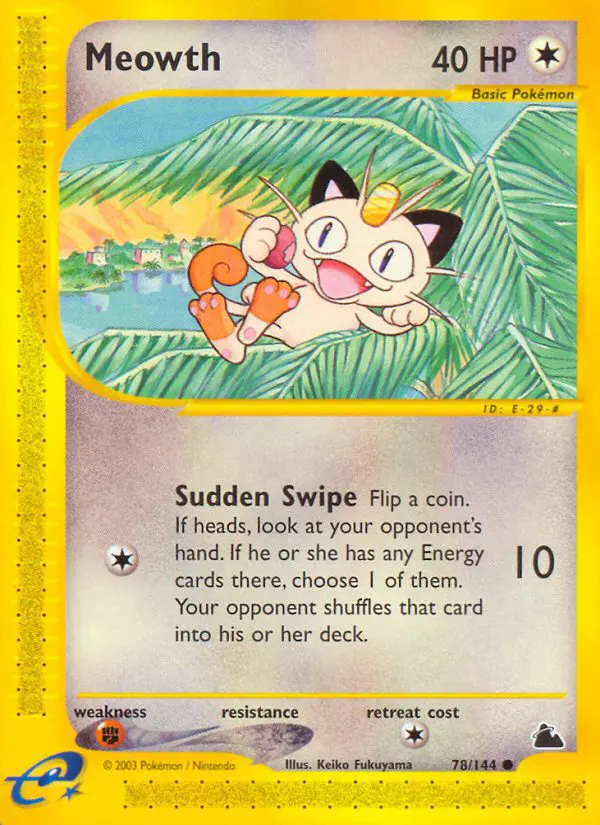 Meowth - Skyridge - 078 - Commune
