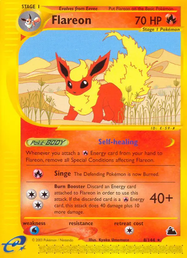Flareon - Skyridge - 008 - Rare