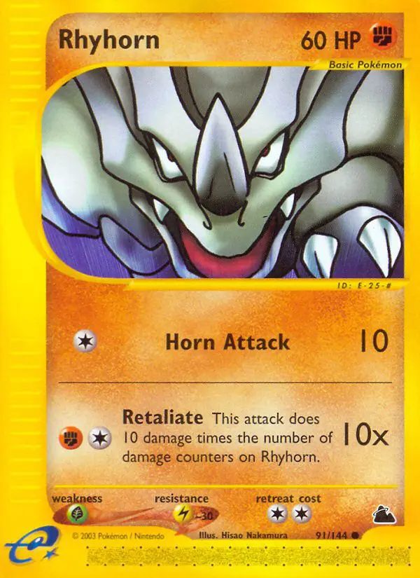 Rhyhorn - Skyridge - 091 - Commune