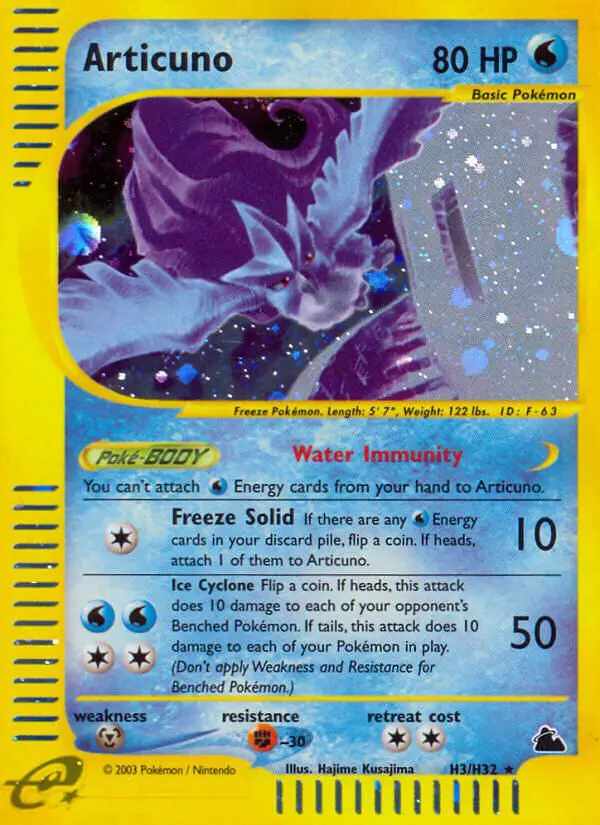 Articuno - Skyridge - 003 - Holographique rare