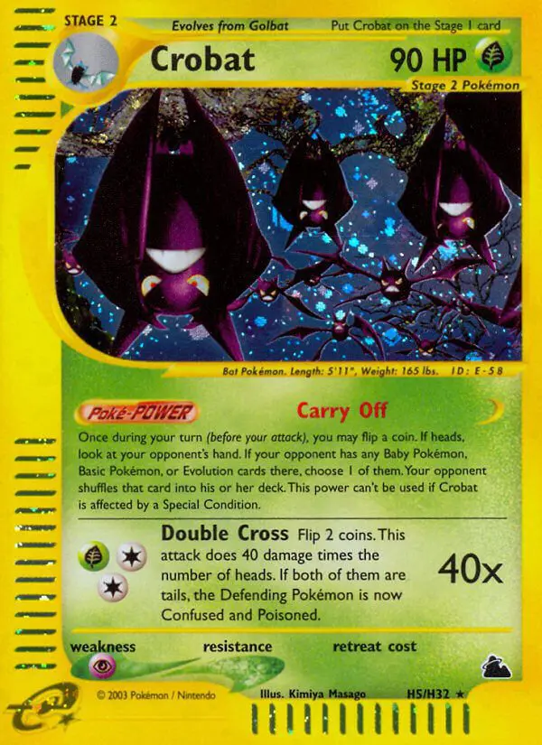 Crobat - Skyridge - 005 - Holographique rare
