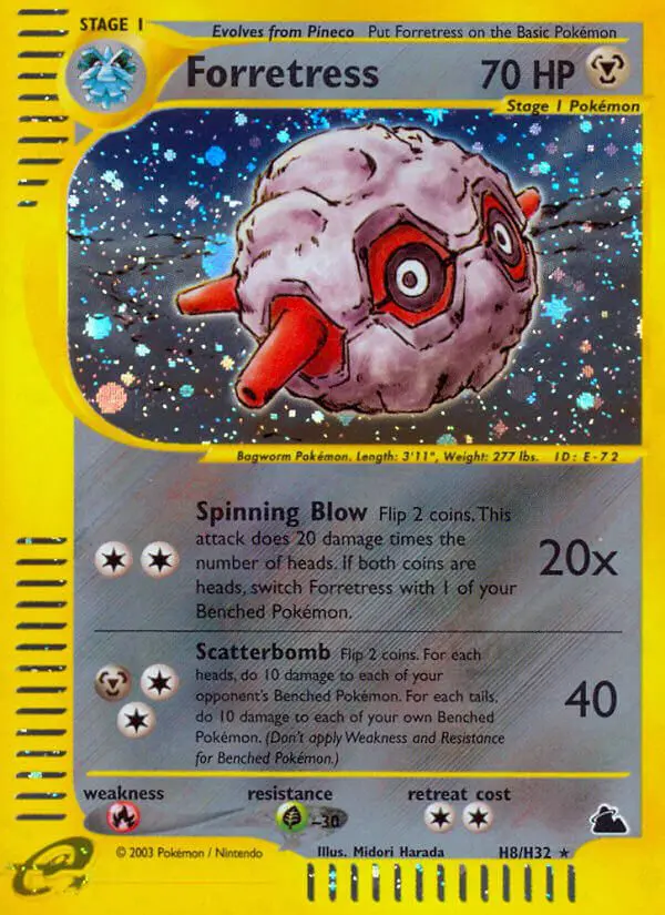 Forretress - Skyridge - 008 - Holographique rare