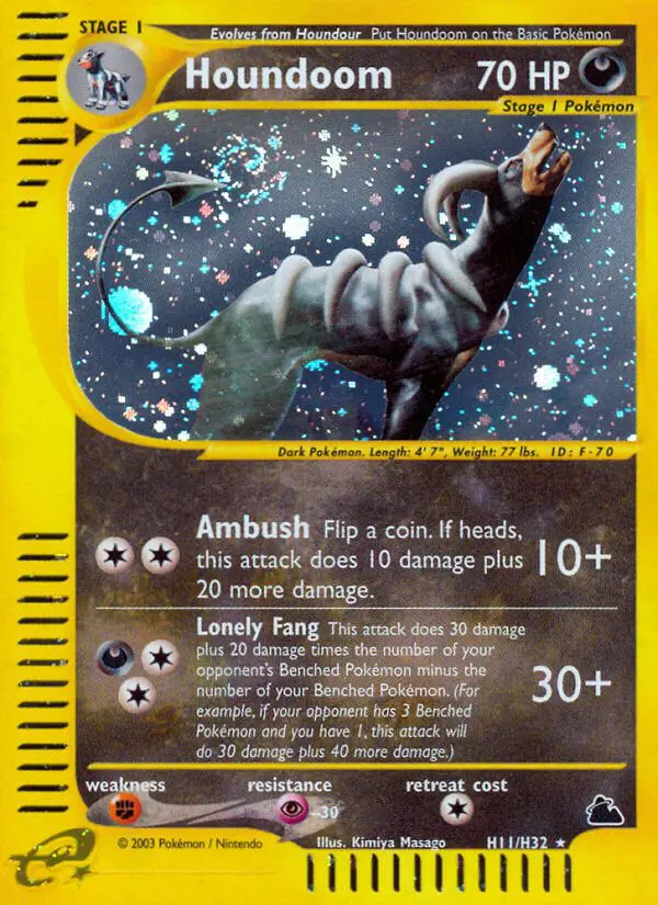 Houndoom - Skyridge - 011 - Holographique rare