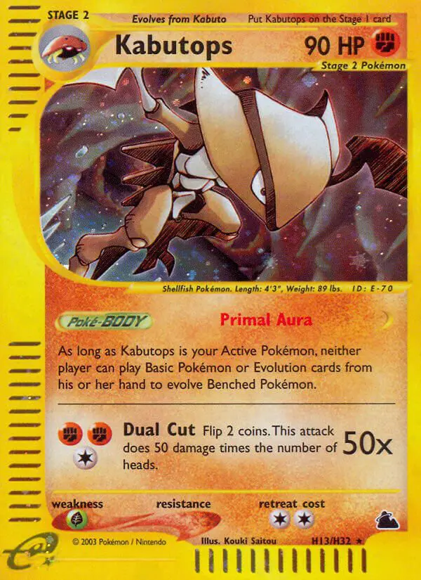 Kabutops - Skyridge - 013 - Holographique rare