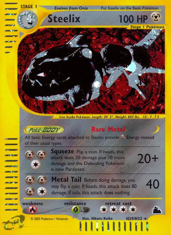 Steelix - Skyridge - 029 - Holographique rare