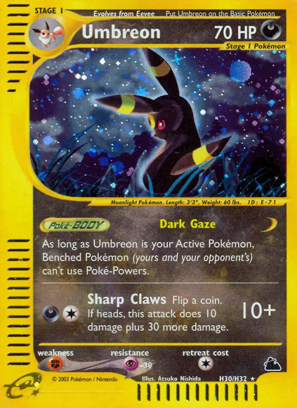 Umbreon - Skyridge - 030 - Holographique rare