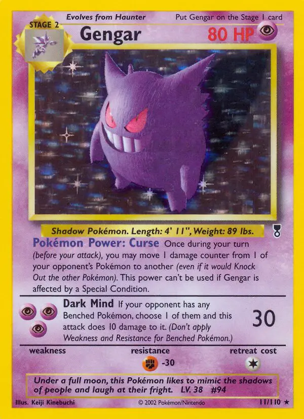 Gengar - Legendary Collection - 11 - Holographique rare
