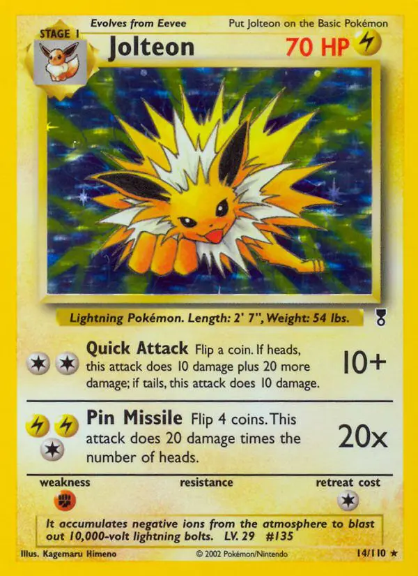 Jolteon - Legendary Collection - 14 - Holographique rare