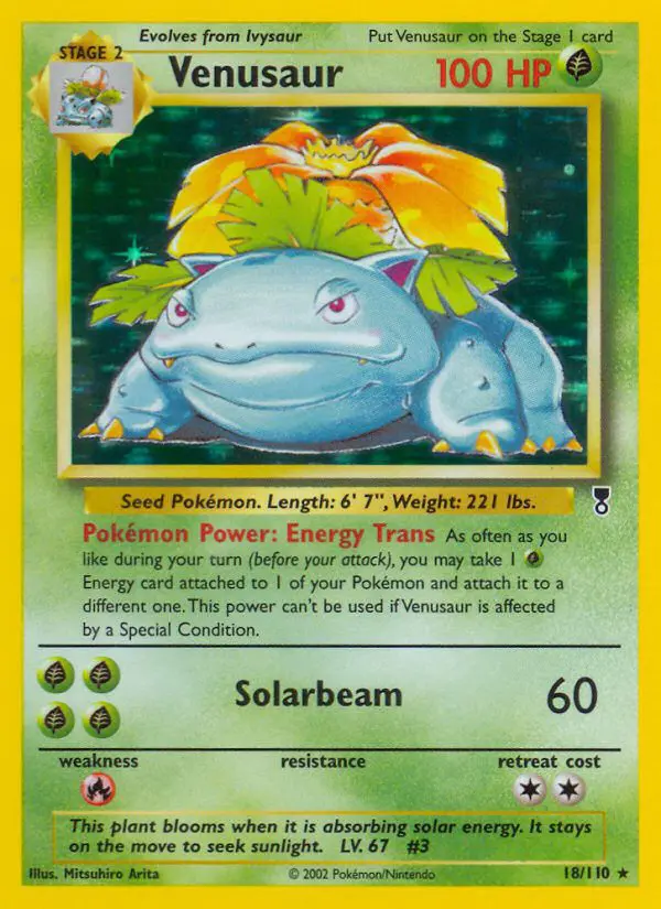Venusaur - Legendary Collection - 18 - Holographique rare