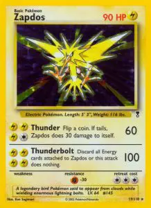 Zapdos - Legendary Collection - 19 - Holographique rare