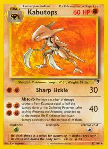 Kabutops - Legendary Collection - 27 - Rare