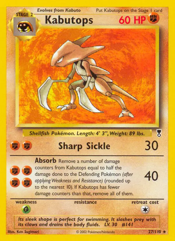 Kabutops - Legendary Collection - 27 - Rare