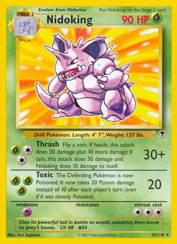 Nidoking - Legendary Collection - 31 - Rare