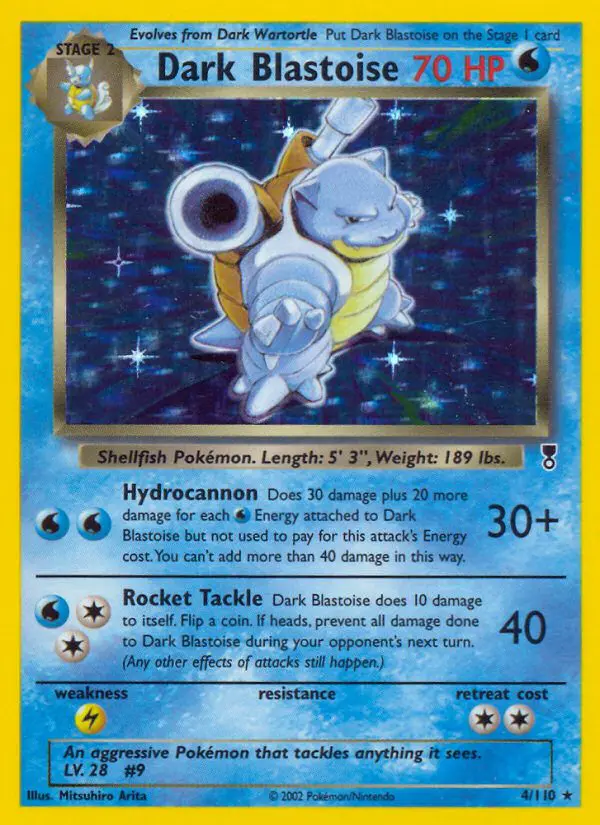 Dark Blastoise - Legendary Collection - 4 - Holographique rare