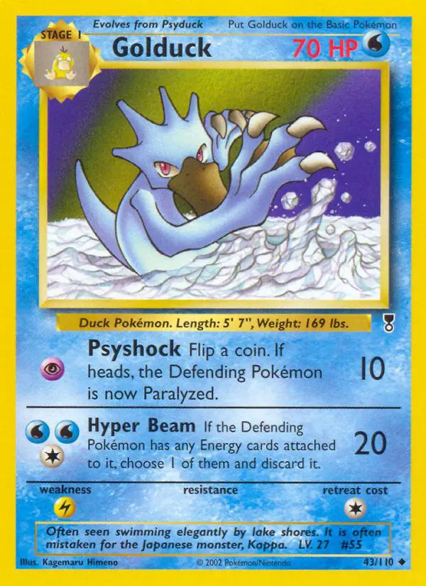 Golduck - Legendary Collection - 43 - Peu commune