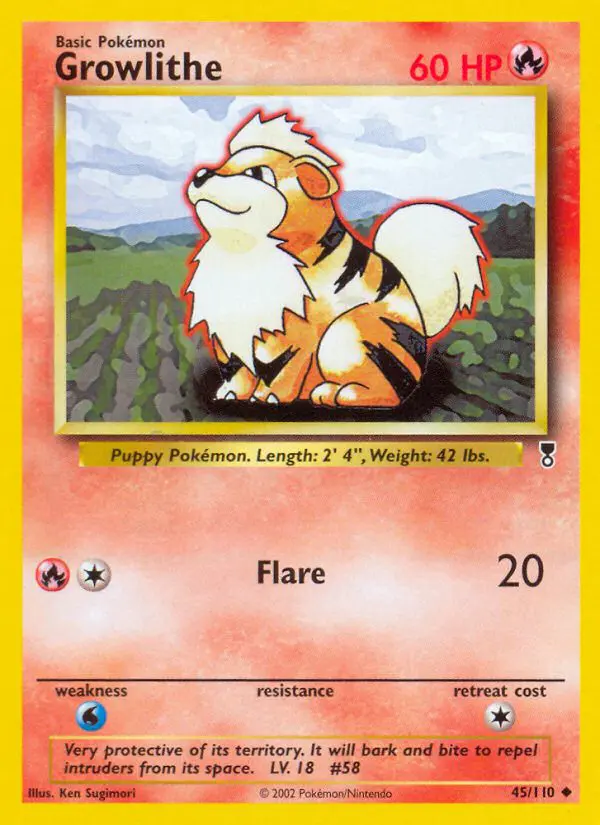 Growlithe - Legendary Collection - 45 - Peu commune