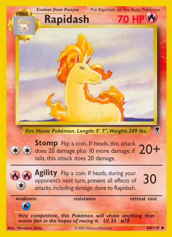 Rapidash - Legendary Collection - 60 - Peu commune