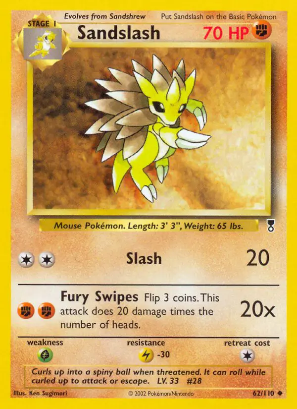 Sandslash - Legendary Collection - 62 - Peu commune